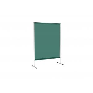 Schweisser-Schutzstellwand, Planen 0,4 mm, dunkelgrün matt, B x H 1400 x 2000 mm